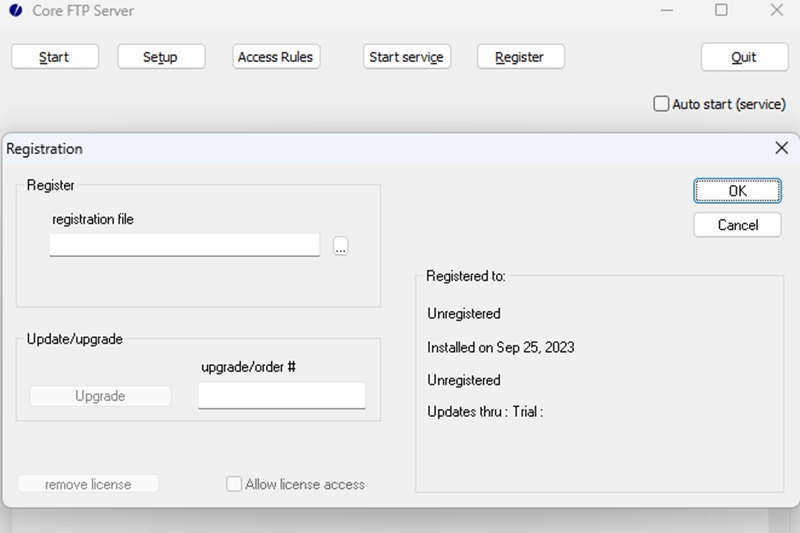 Core FTP Server��ͼ1